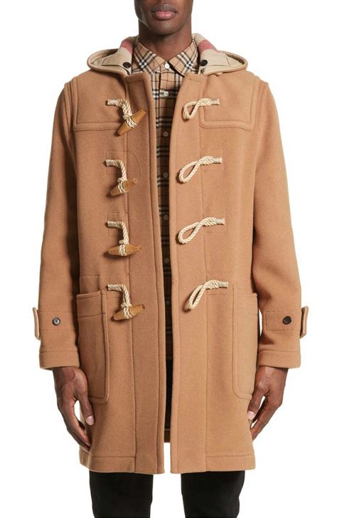 burberry duffle coat mens|burberry men's coat outlet.